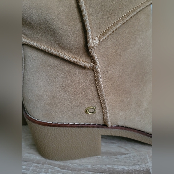 NWOT Coach Suede Janelle Boot - Picture 8 of 12